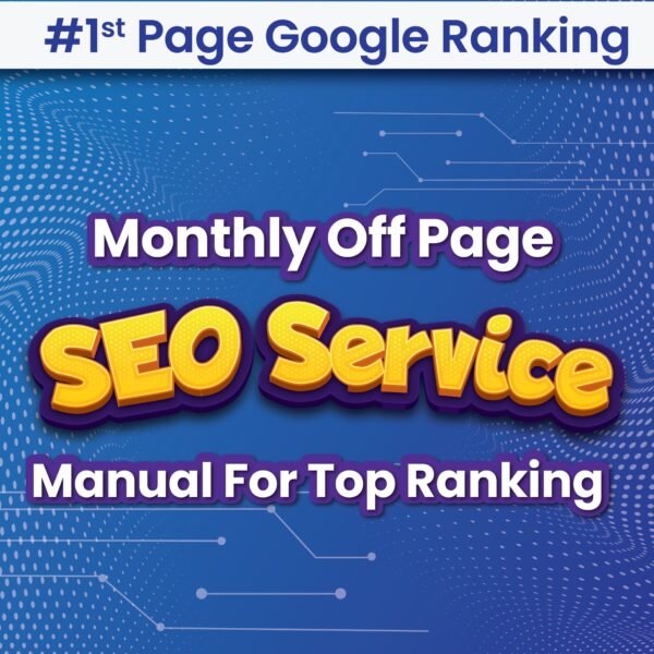 Monthly Off Page SEO Service for ranking